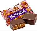 Конфета Наслаждение с мягкой карамелью и арахисом